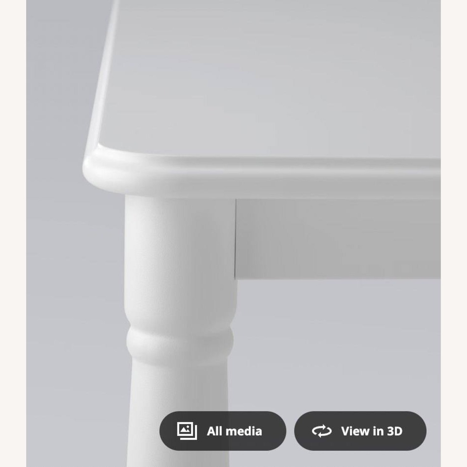IKEA Danderyd White Wood Dining Table - image-2
