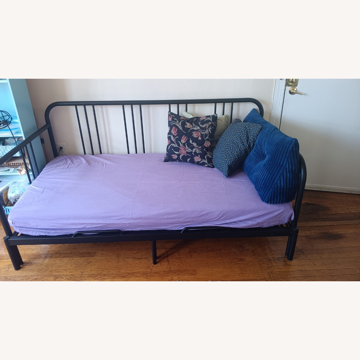IKEA FYRESDAL Black Metal Daybed - image-1
