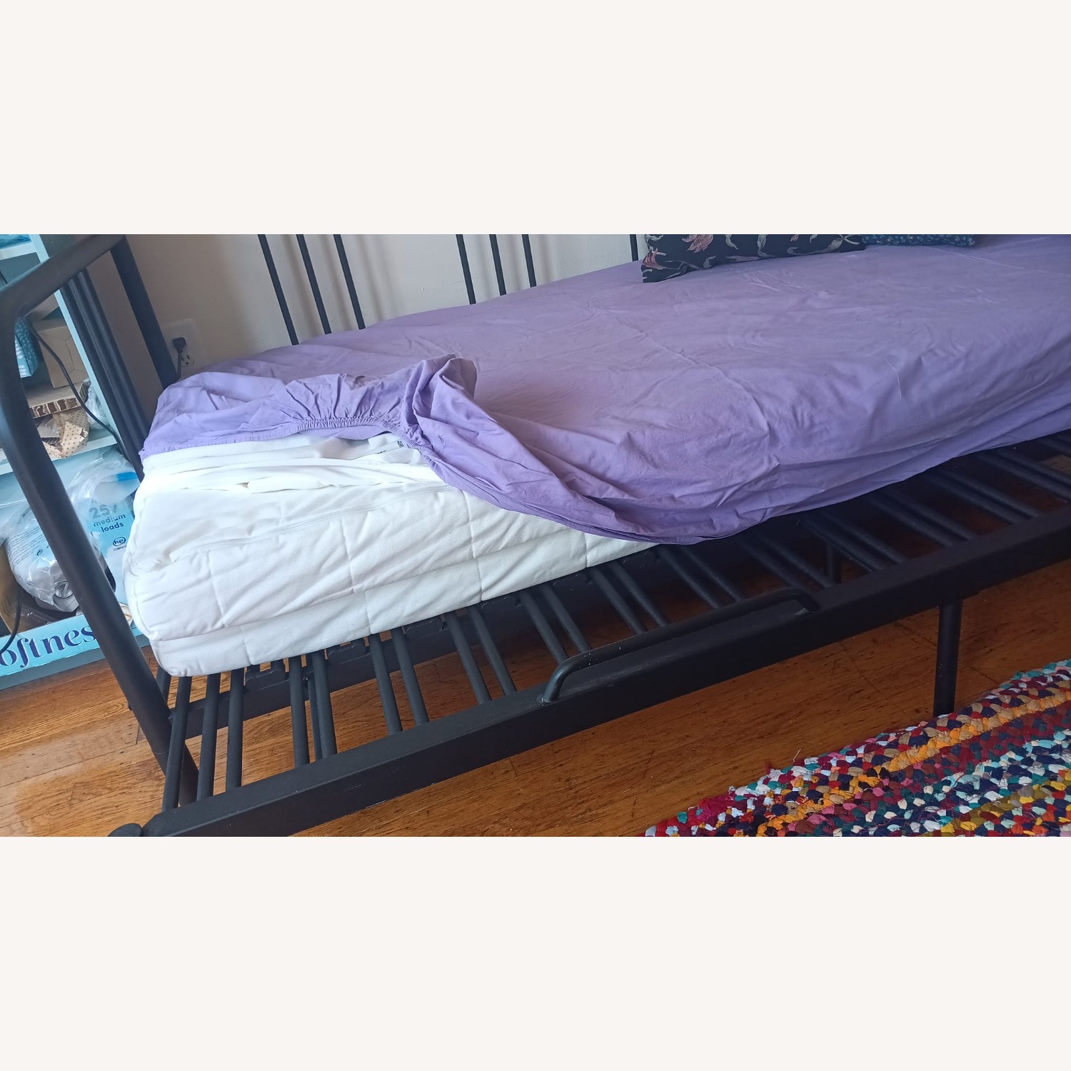 IKEA FYRESDAL Black Metal Daybed - image-3