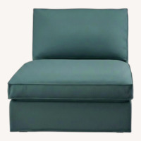 IKEA Kivik Green Fabric Chaise Lounge