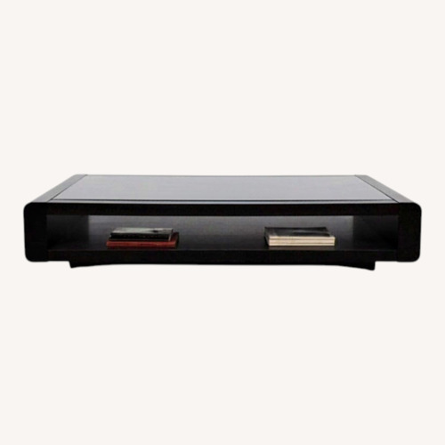 Used Vintage/Antique Black Wood Coffee Table for sale on AptDeco