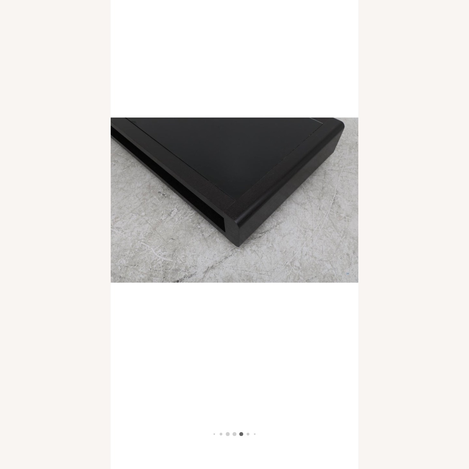 Vintage/Antique Black Wood Coffee Table - image-11