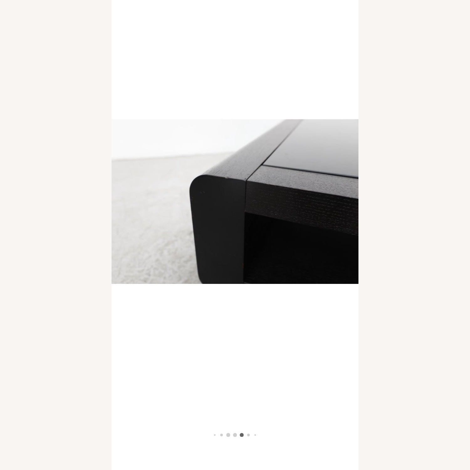 Vintage/Antique Black Wood Coffee Table - image-10