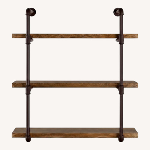 Used Medium Brown Industrial Style Wall Shelf for sale on AptDeco