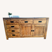 Macy's Natural Wood Media Storage/Buffet