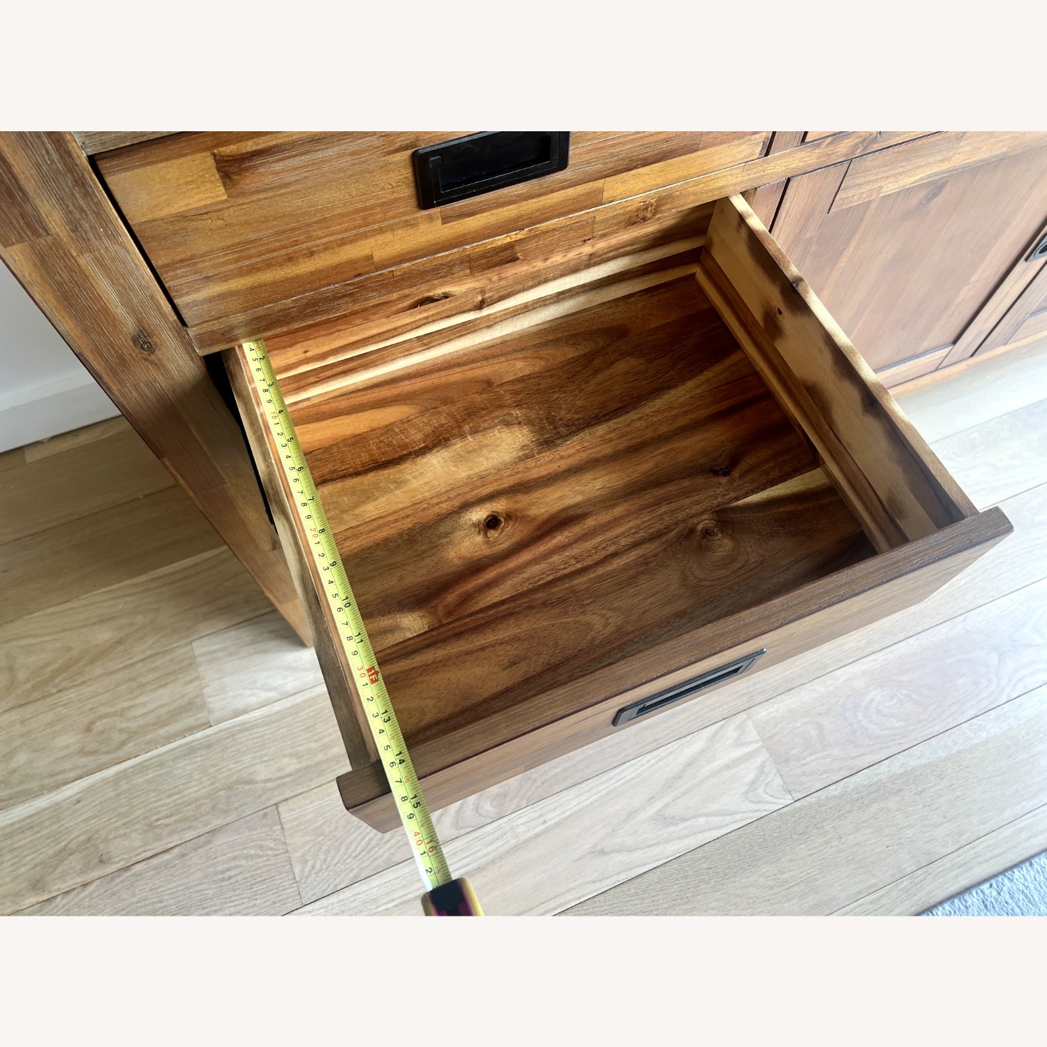 Macy's Natural Wood Media Storage/Buffet - image-8
