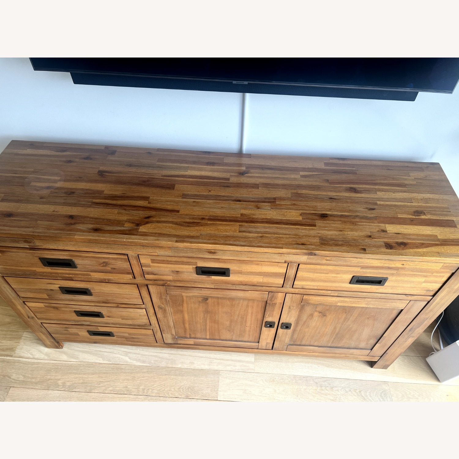 Macy's Natural Wood Media Storage/Buffet - image-6