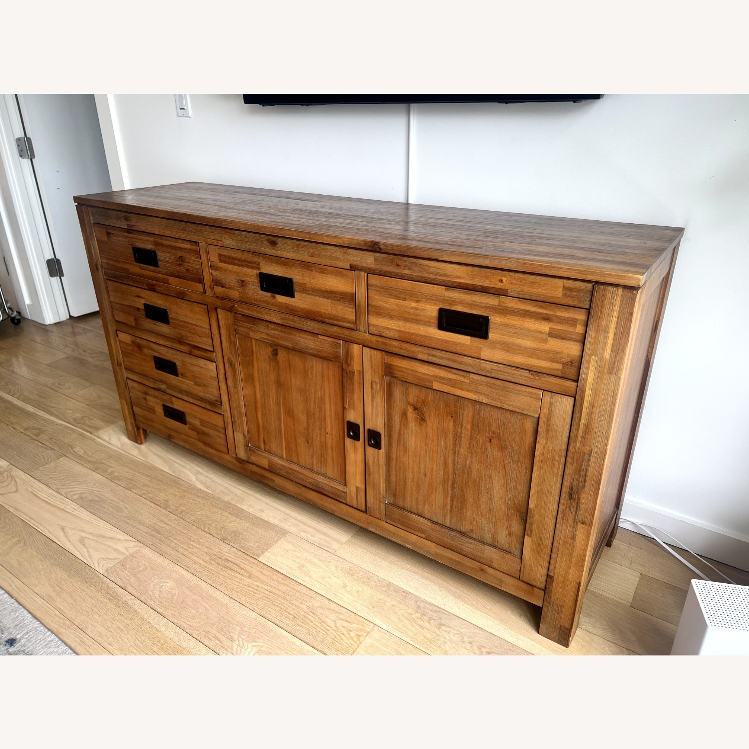 Macy's Natural Wood Media Storage/Buffet - image-2