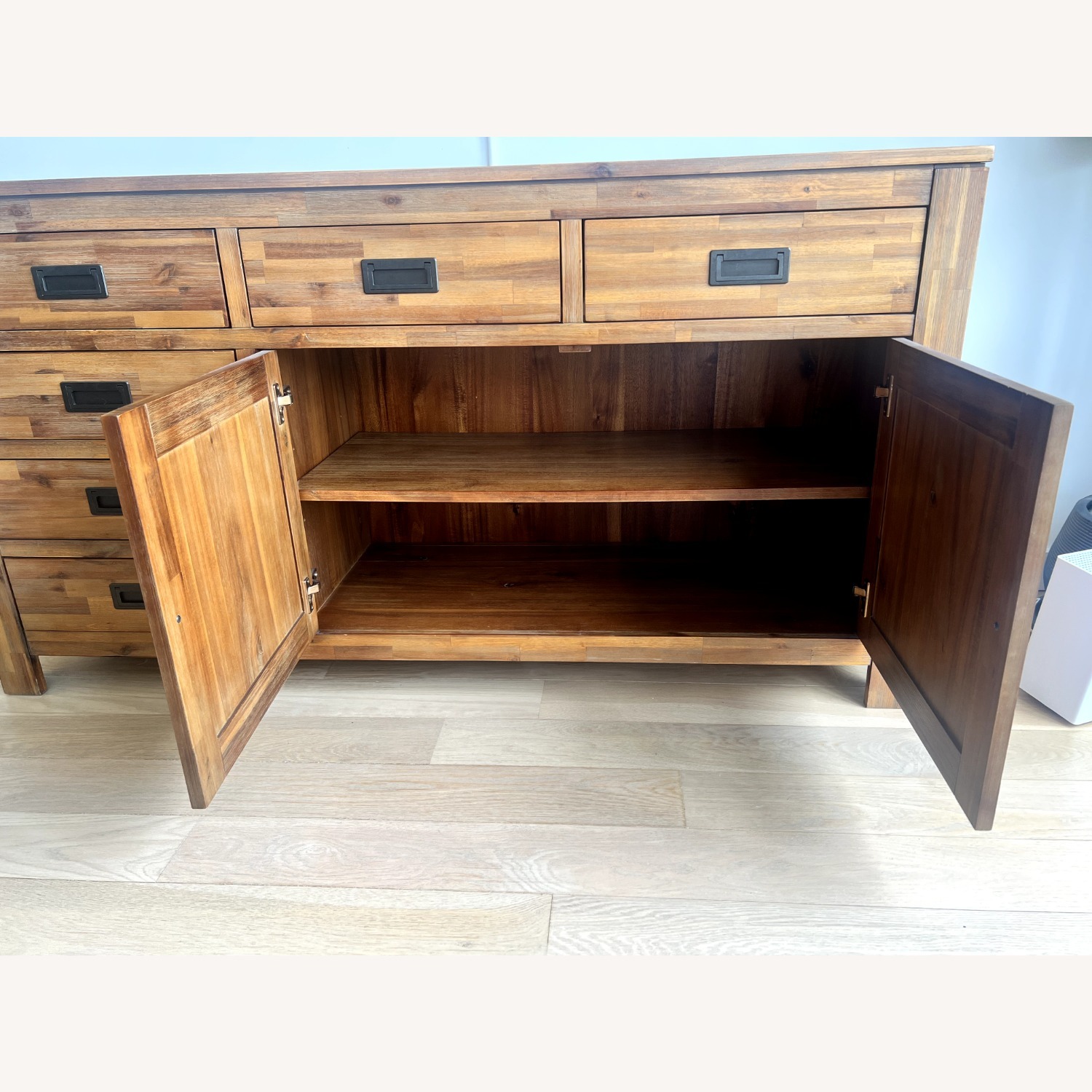 Macy's Natural Wood Media Storage/Buffet - image-9
