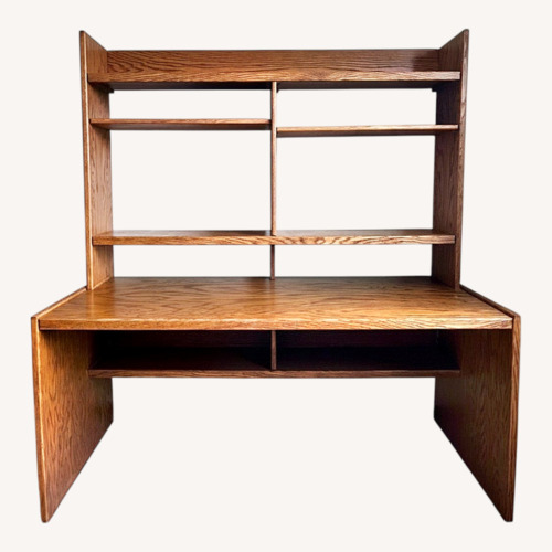 Used Solid Wood Desk With Hutch for sale on AptDeco
