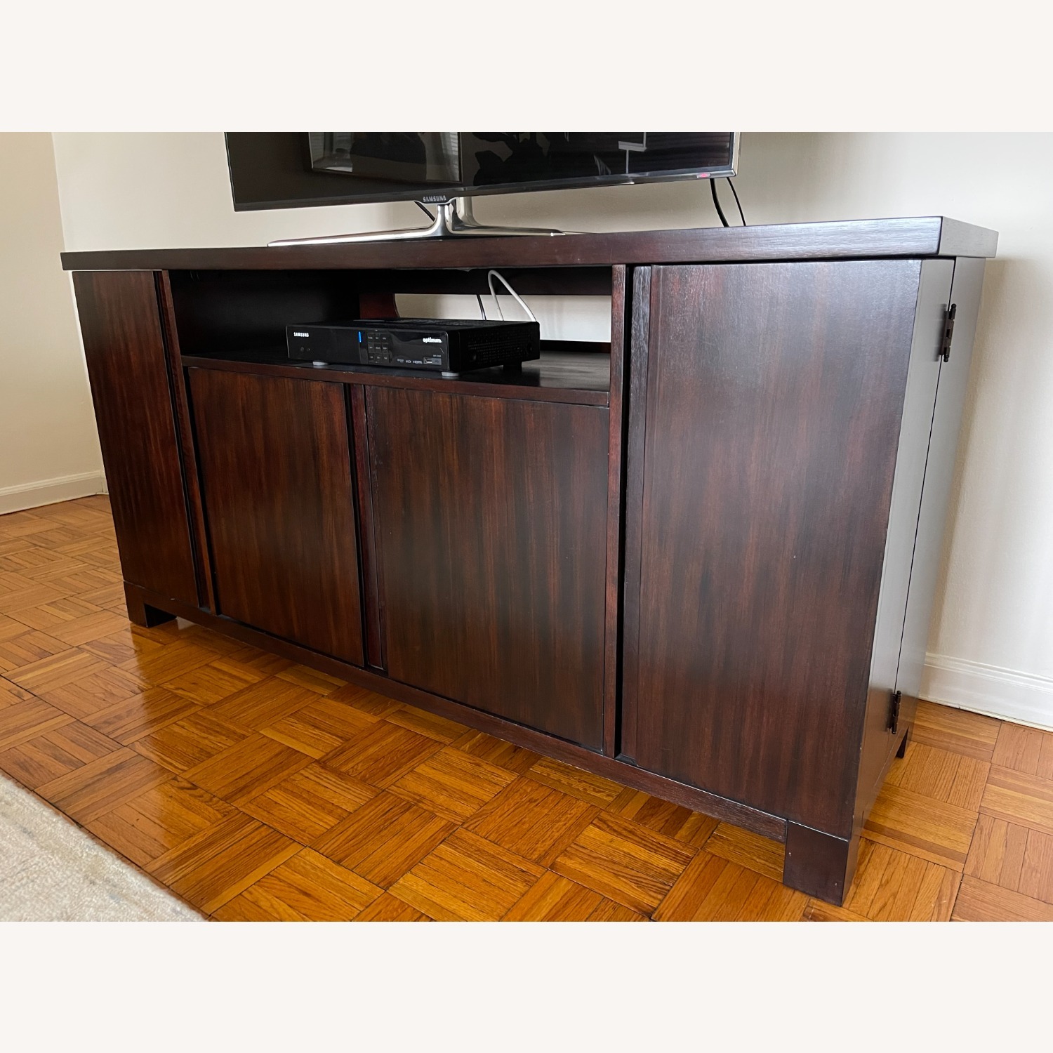 Pottery Barn Dark Brown Sideboard with Storage - image-3