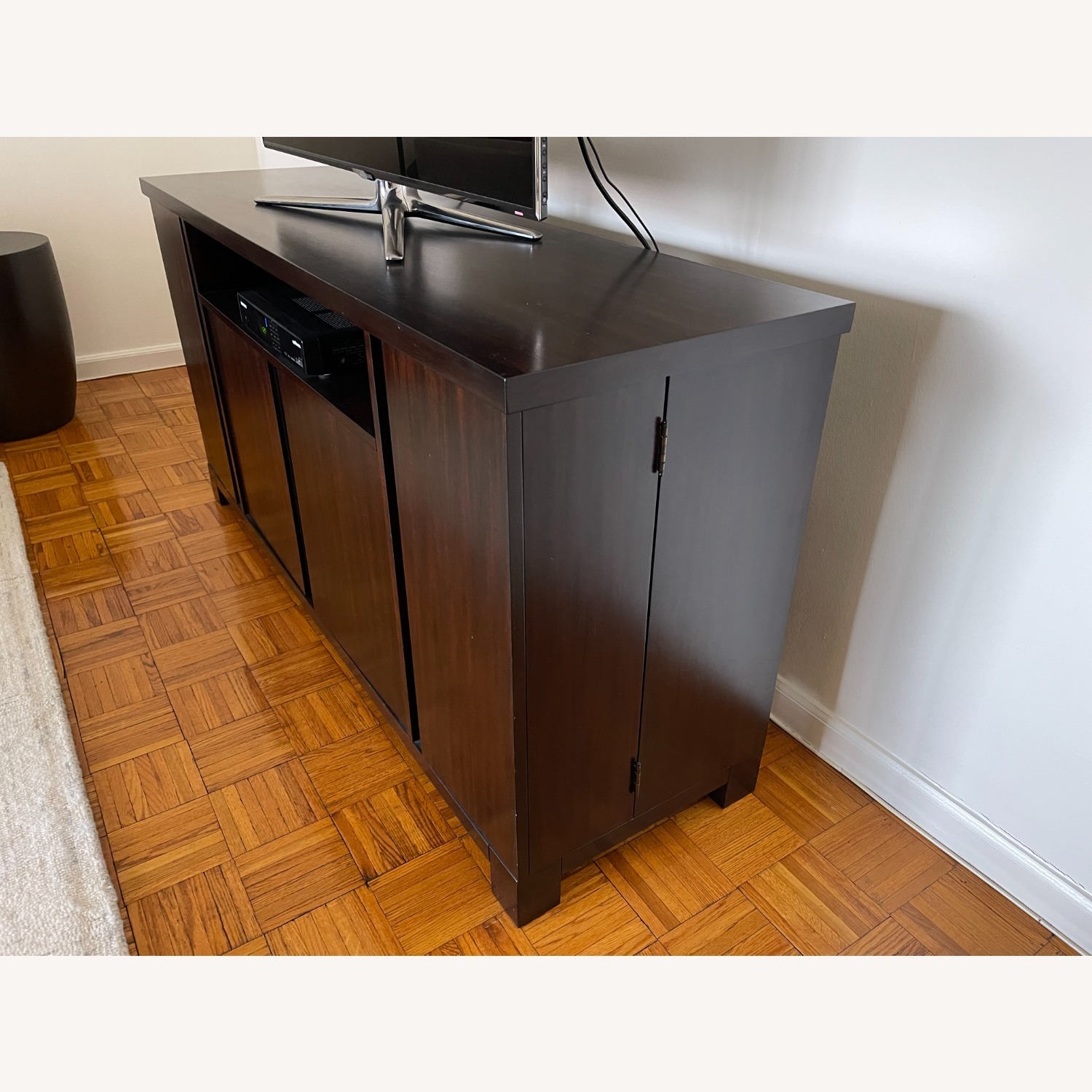 Pottery Barn Dark Brown Sideboard with Storage - image-2