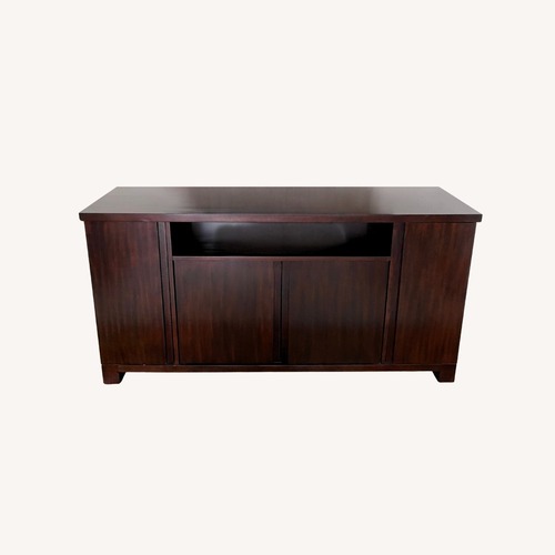 Used Pottery Barn Dark Brown Sideboard with Storage for sale on AptDeco