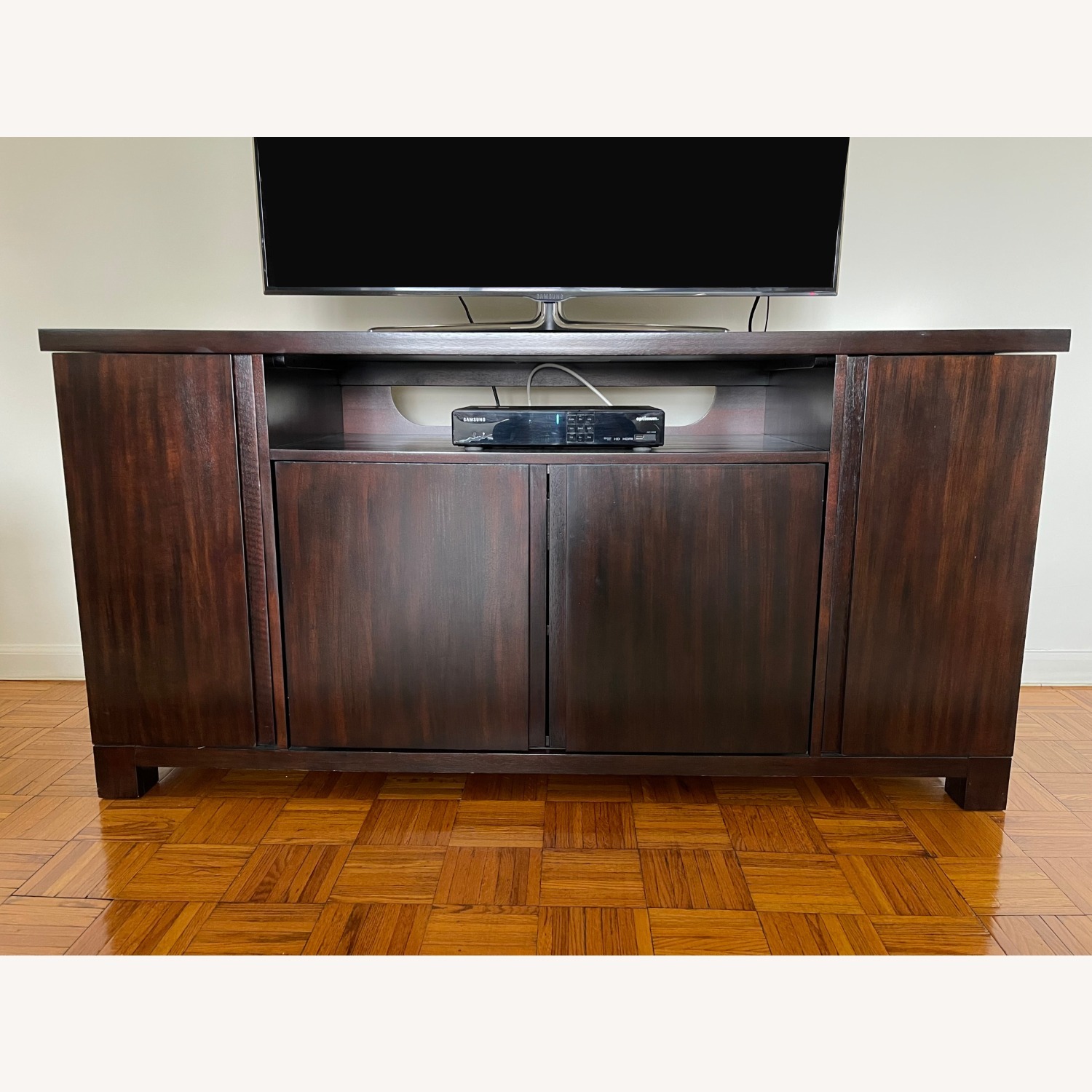 Pottery Barn Dark Brown Sideboard with Storage - image-4