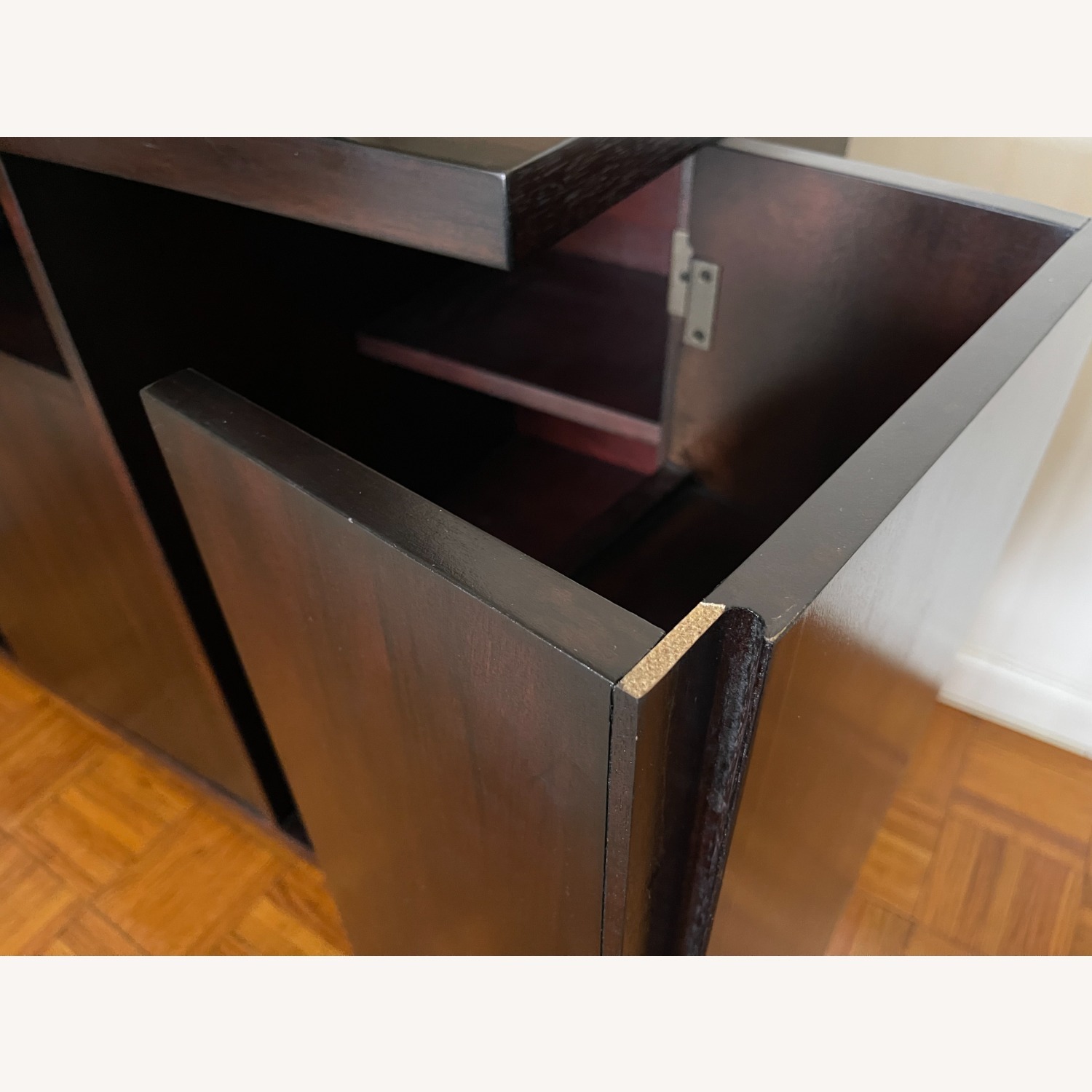 Pottery Barn Dark Brown Sideboard with Storage - image-8