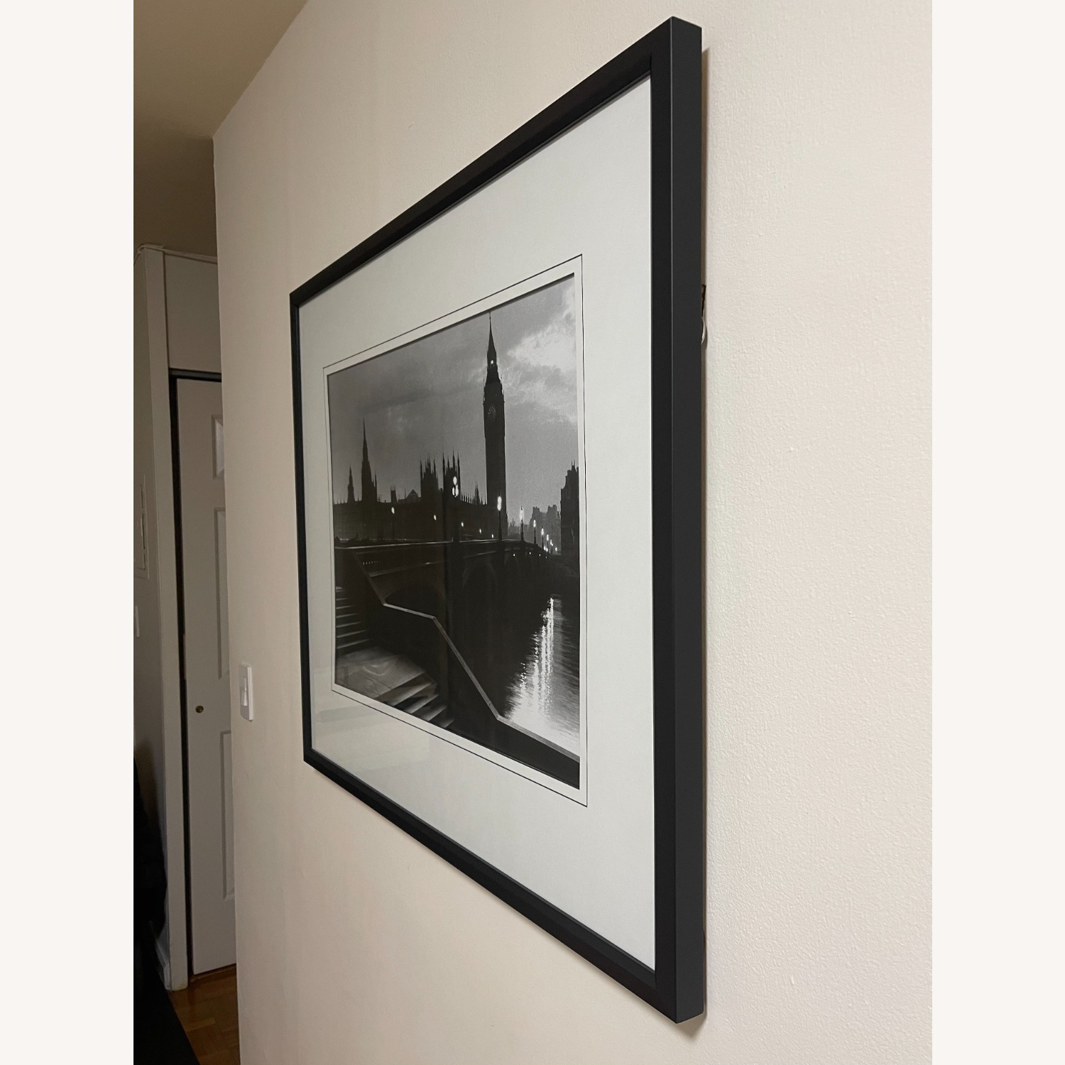 London Big Ben Framed B/W Print - image-2