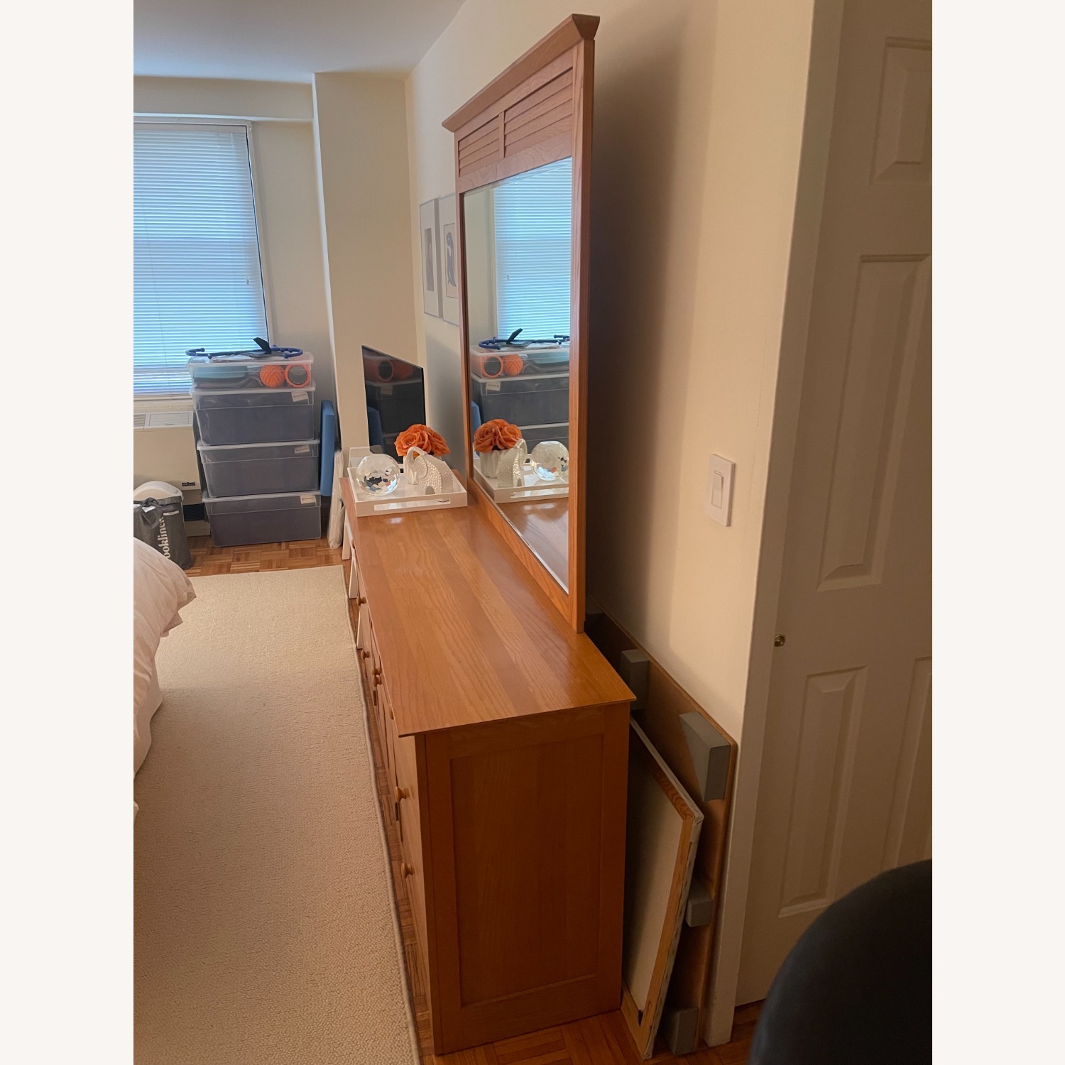 Thomasville Solid Wood Dresser with Mirror - image-3