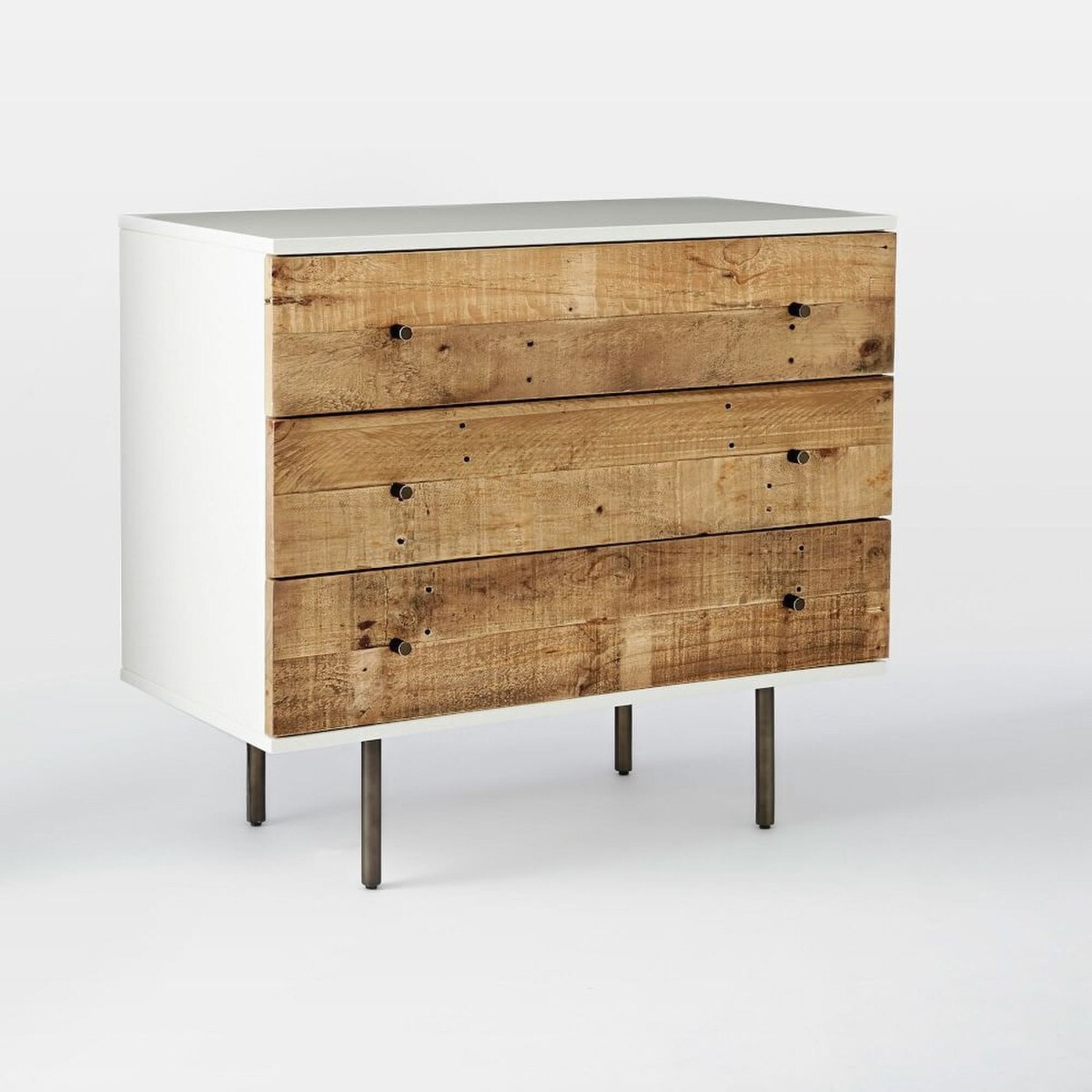 West Elm Reclaimed Wood + Lacquer 3-Drawer Dresser - image-5
