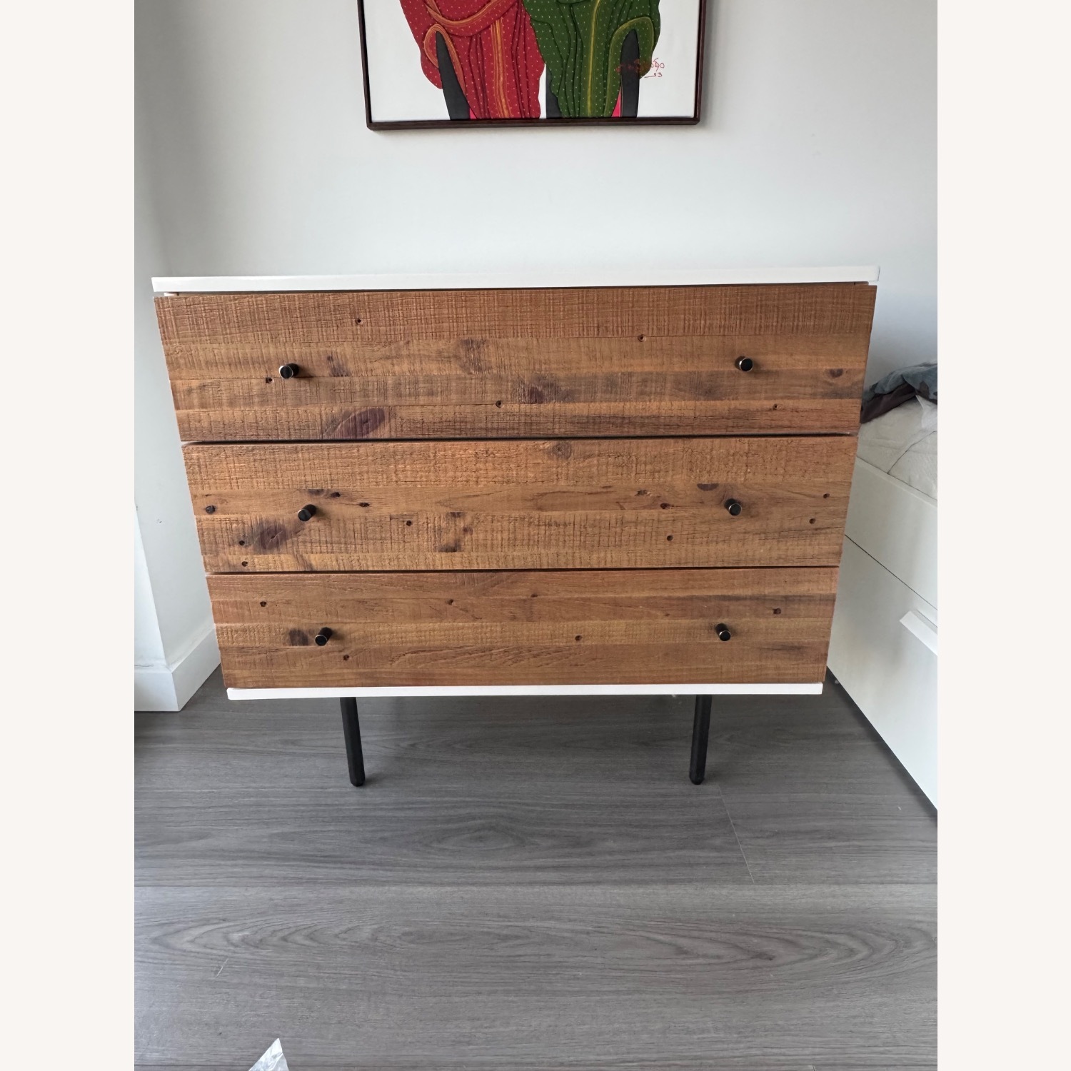 West Elm Reclaimed Wood + Lacquer 3-Drawer Dresser - image-2