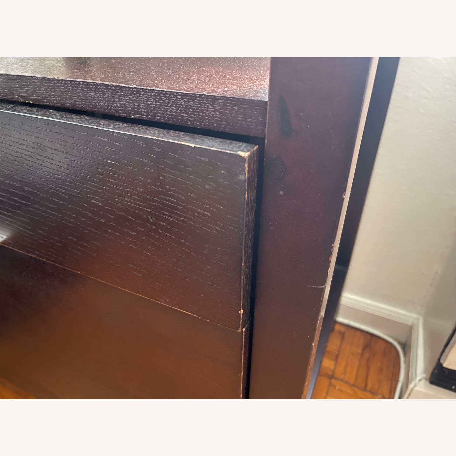 Crate & Barrel Reese Brown Wood File Cabinet - image-5