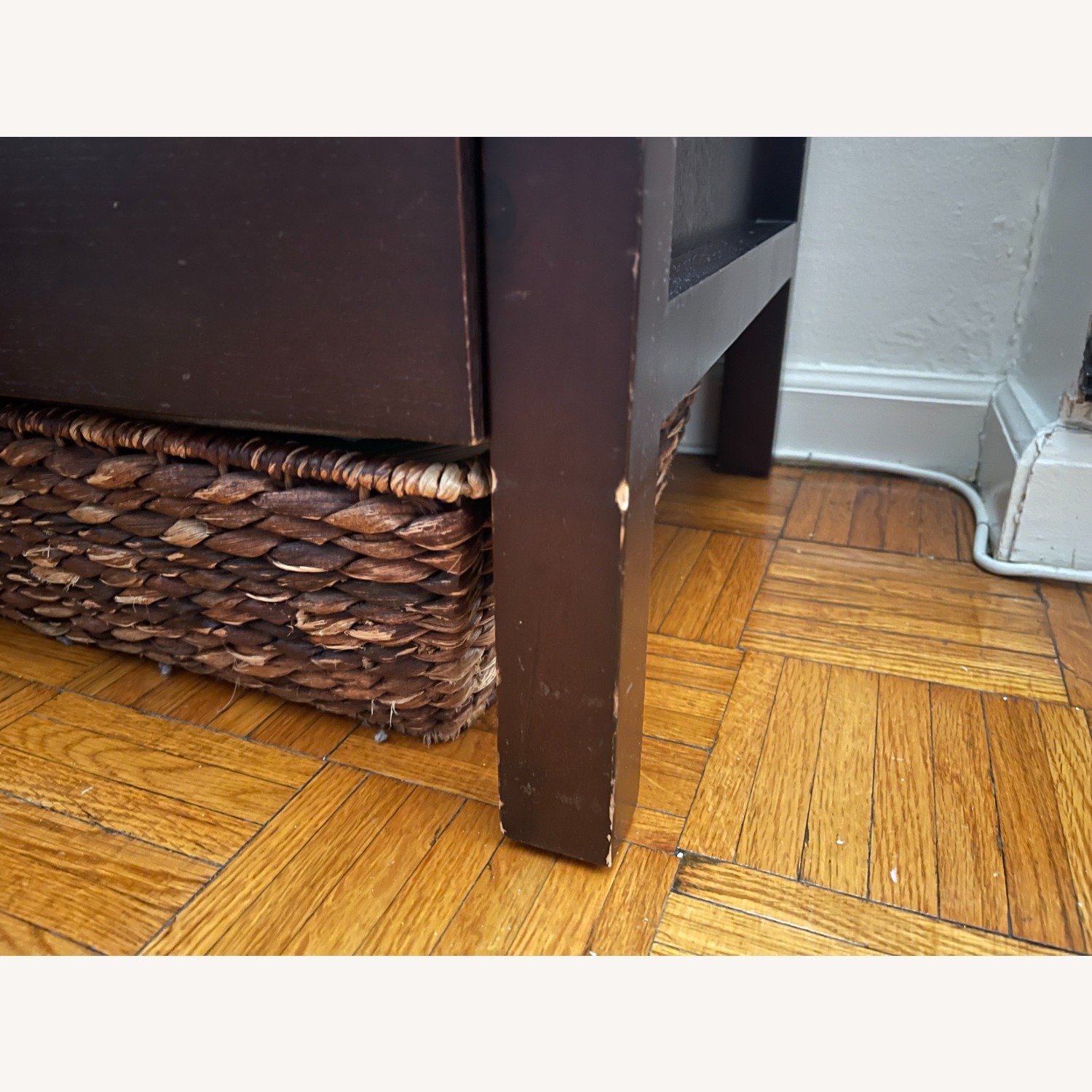 Crate & Barrel Reese Brown Wood File Cabinet - image-4