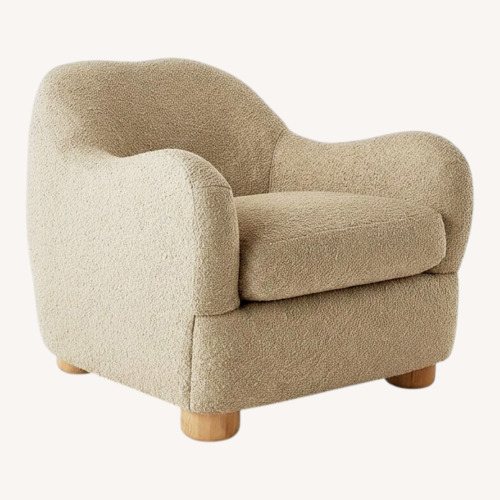 Used CB2 Bacio Boucle Accent Chairs for sale on AptDeco