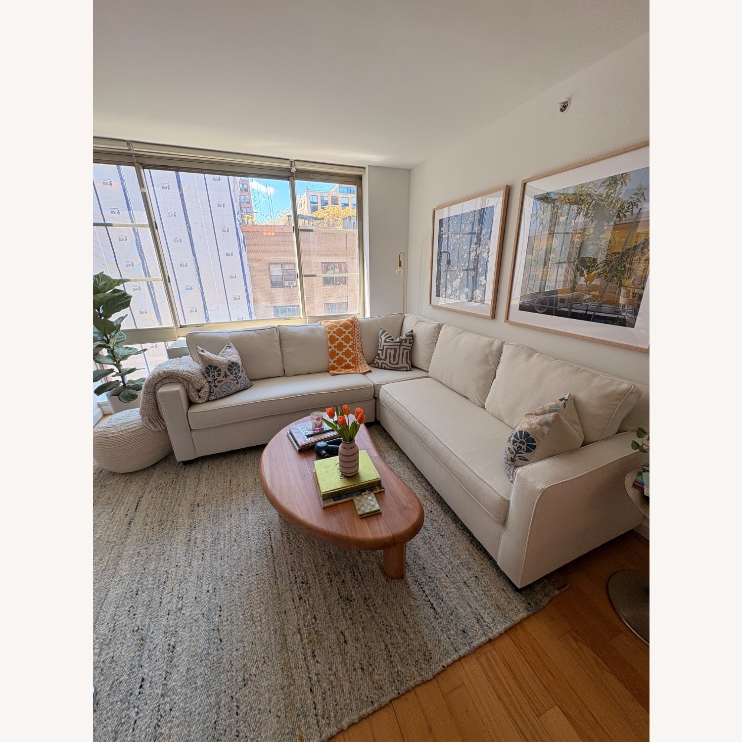 West Elm Henry Natural 3+ Piece Sectional - image-3