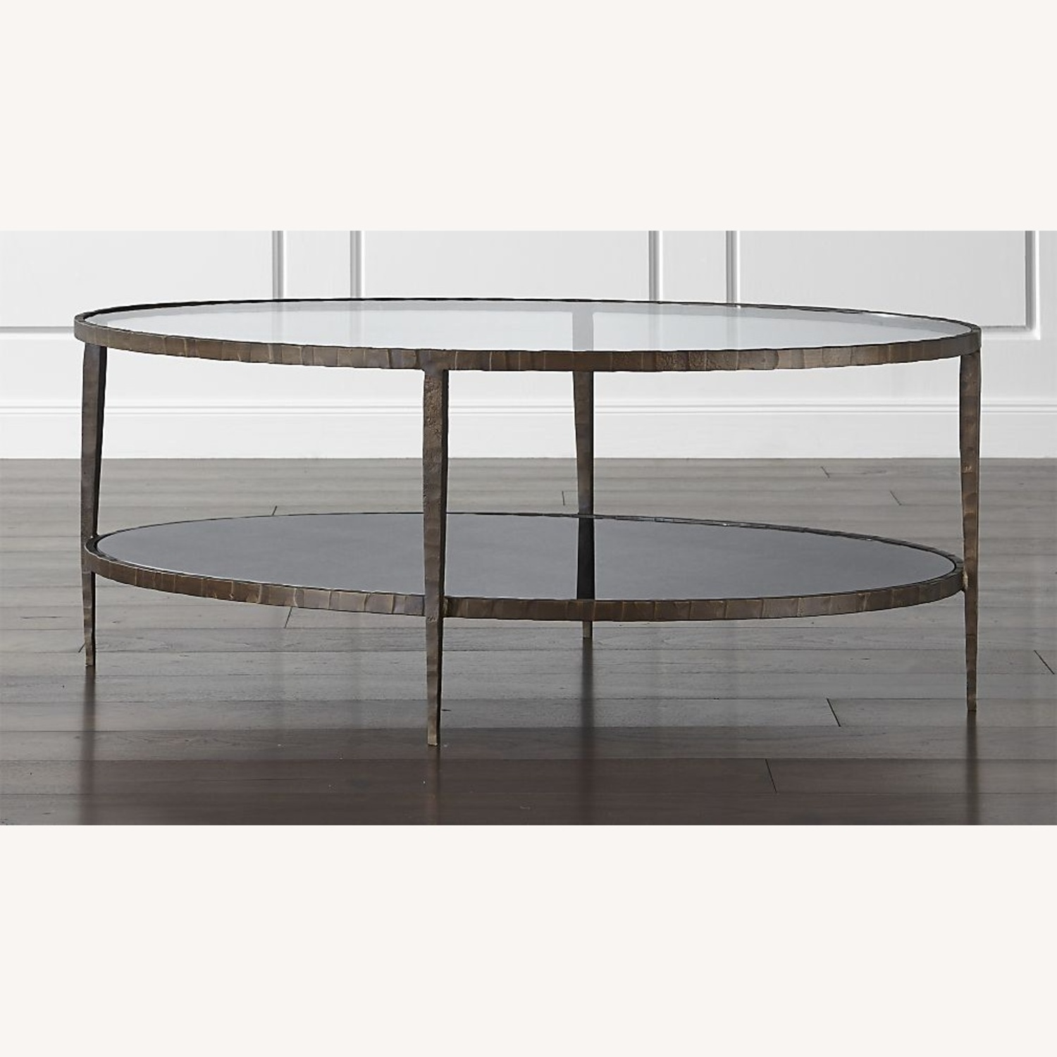 Crate & Barrel Claremont Glass Coffee Table - image-5