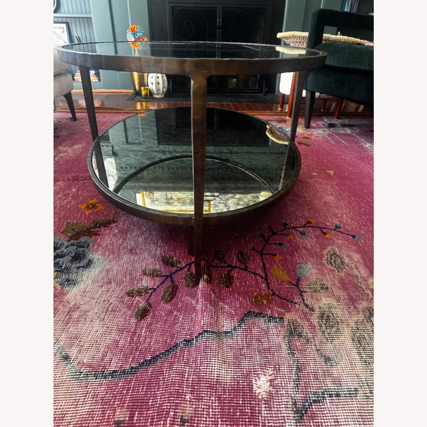 Crate & Barrel Claremont Glass Coffee Table - image-4