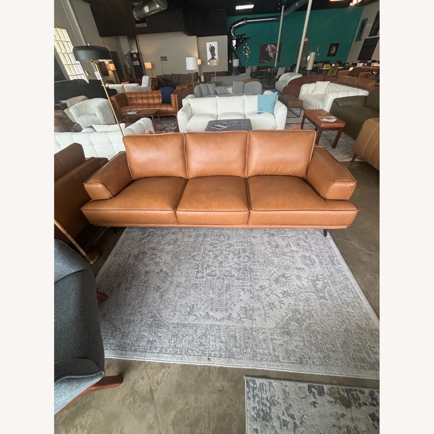 Midinmod Nash 3 Seater Genuine Leather Sofa - image-1