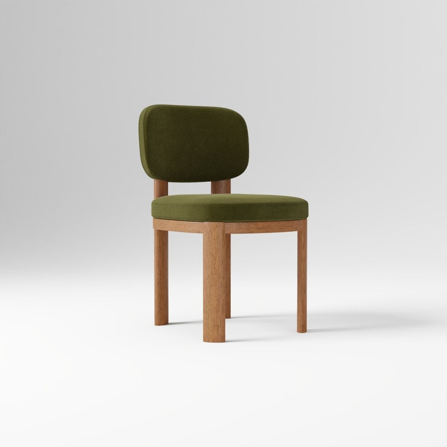 West Elm Anton Green Velvet Dining Chairs - image-5