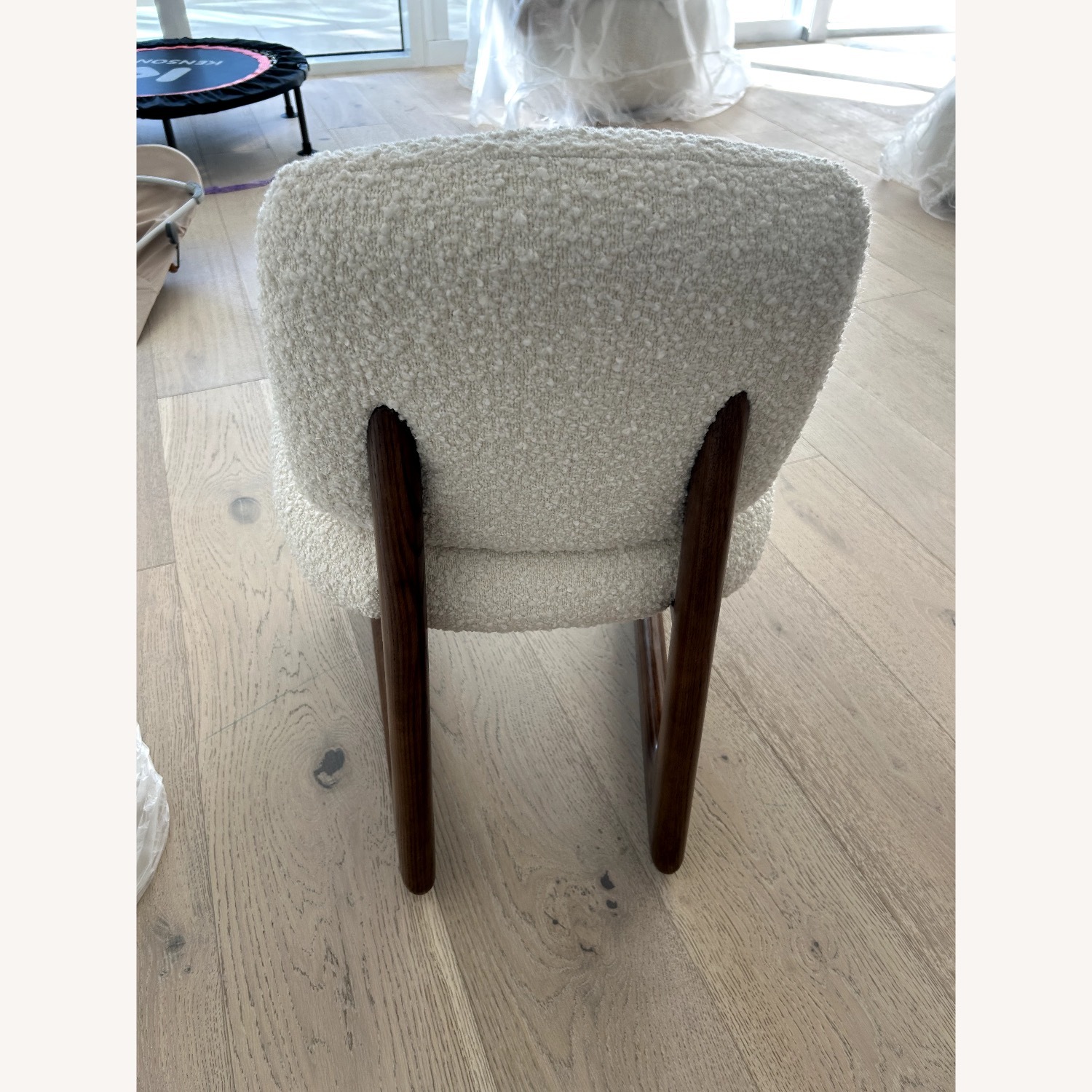 CB2 Pula Warm White Boucle Chair - image-2