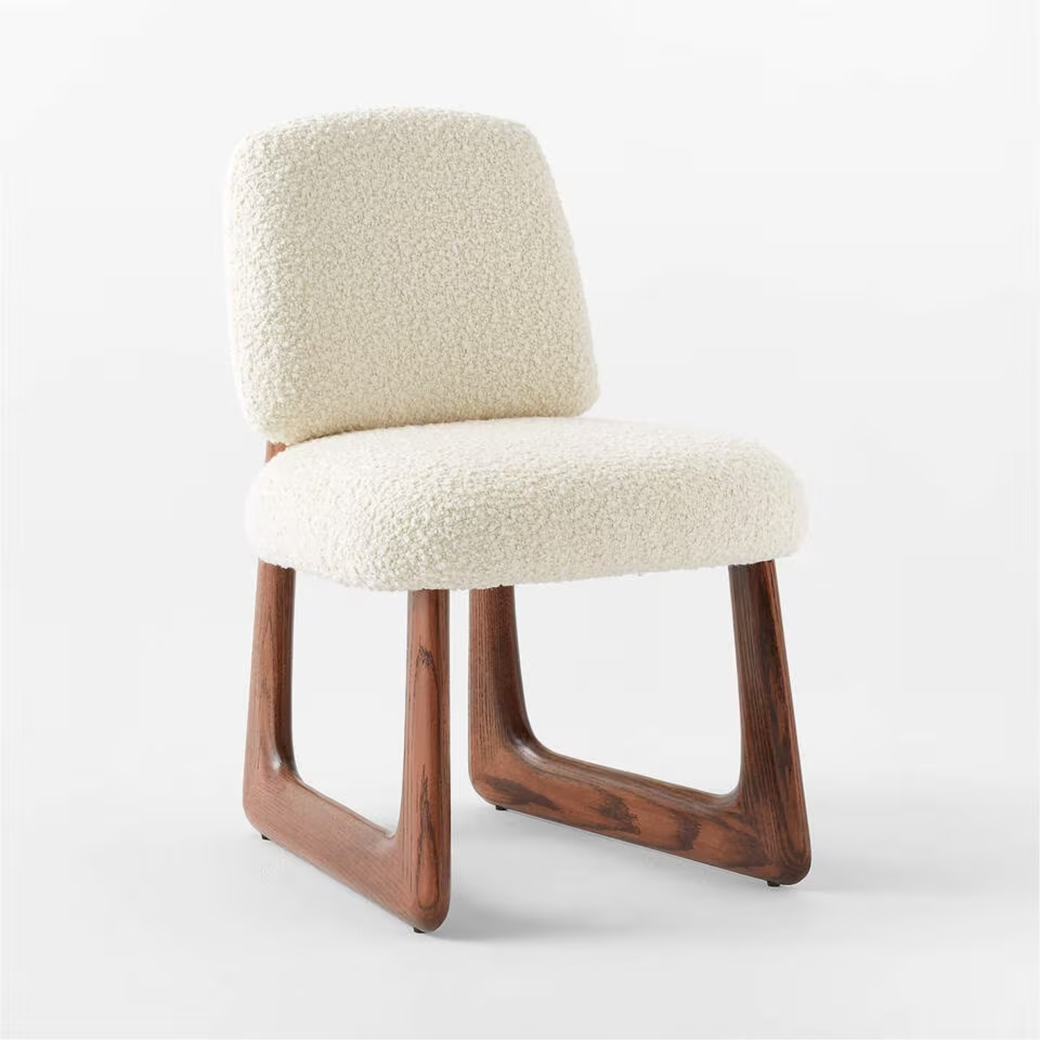 CB2 Pula Warm White Boucle Chair - image-4