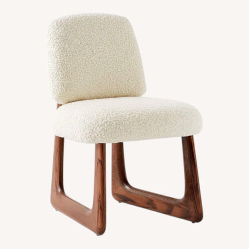 Used CB2 Pula Warm White Boucle Chair for sale on AptDeco