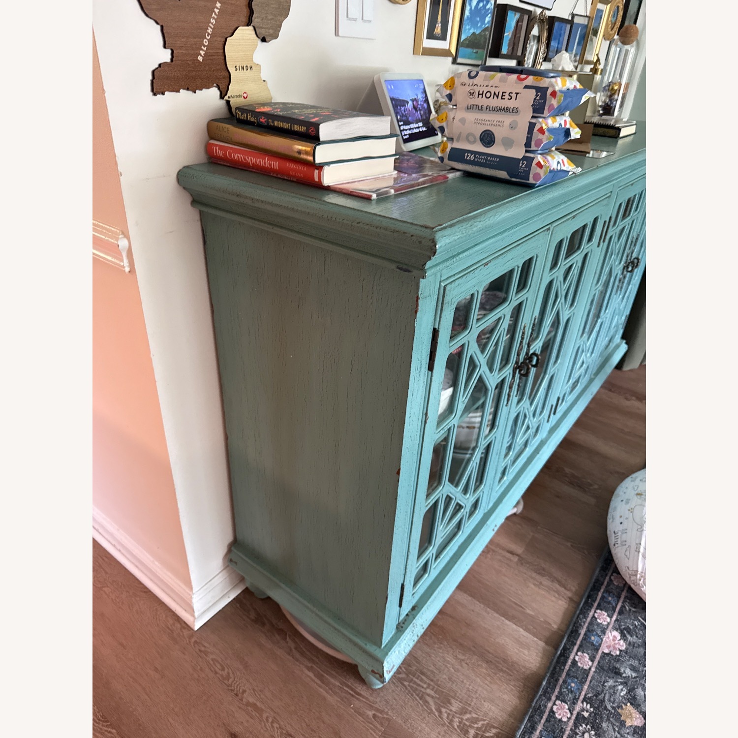Hillsdale Furniture Beckett Blue Wood Sideboard - image-2