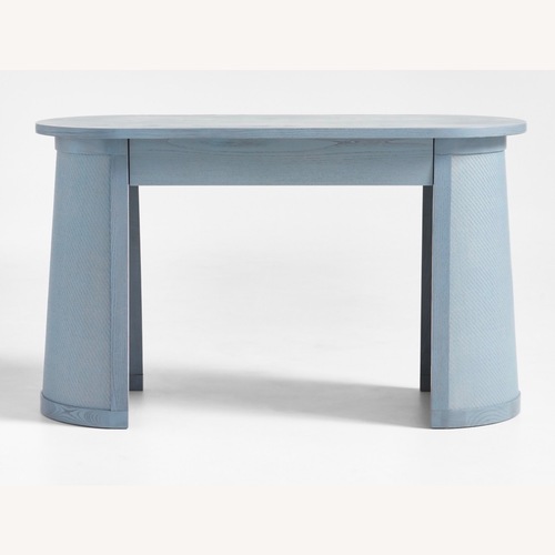 Used Crate & Kids Jake Arnold Blue Wood Desk for sale on AptDeco