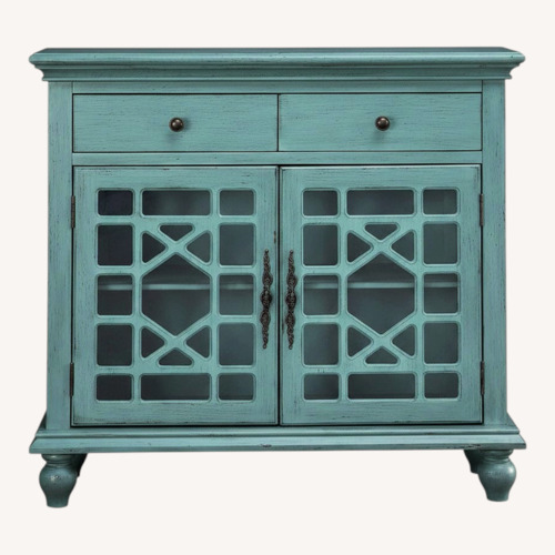Used Hillsdale Furniture Blue Wood Sideboard for sale on AptDeco