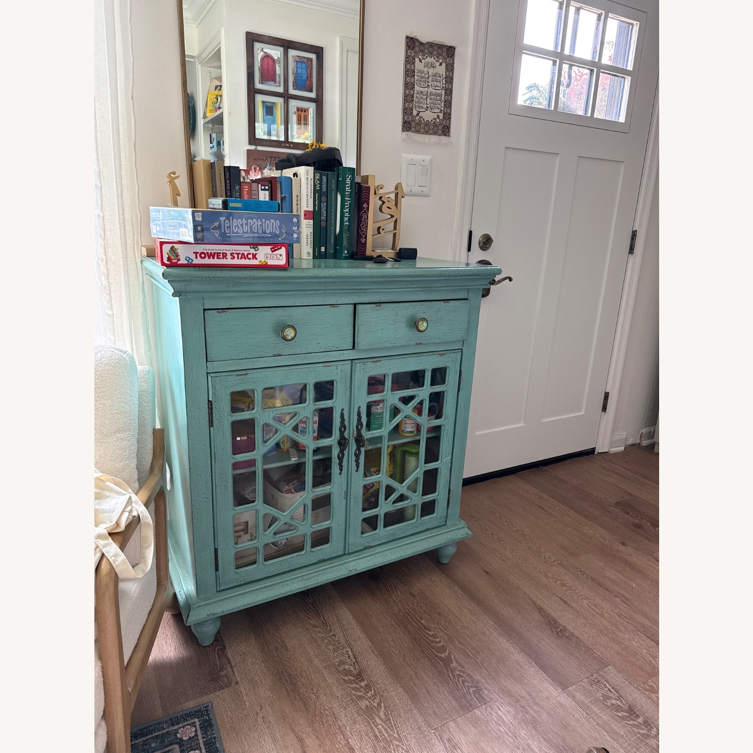 Hillsdale Furniture Blue Wood Sideboard - image-1
