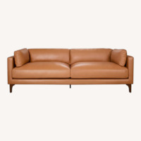 Georgia Tan Leather Sofa