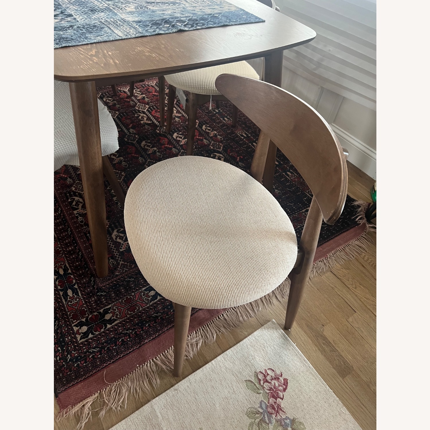 Wayfair Dark Brown Wood Dining Set - image-3