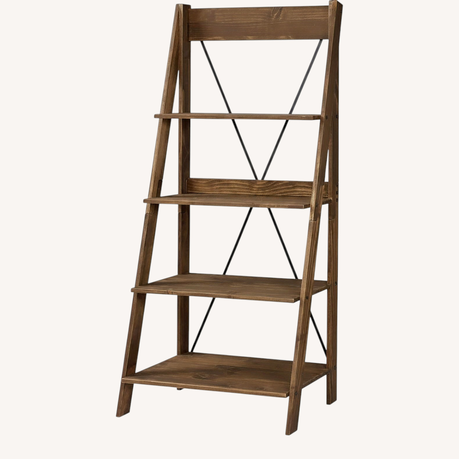 Solid Wood Ladder Bookshelf - image-0