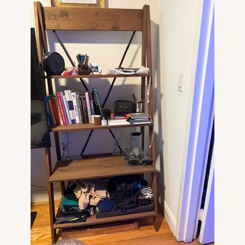 Used  Solid Wood Ladder Bookshelf  for sale on AptDeco