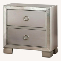 2-Drawers Wooden Bedroom Nightstand