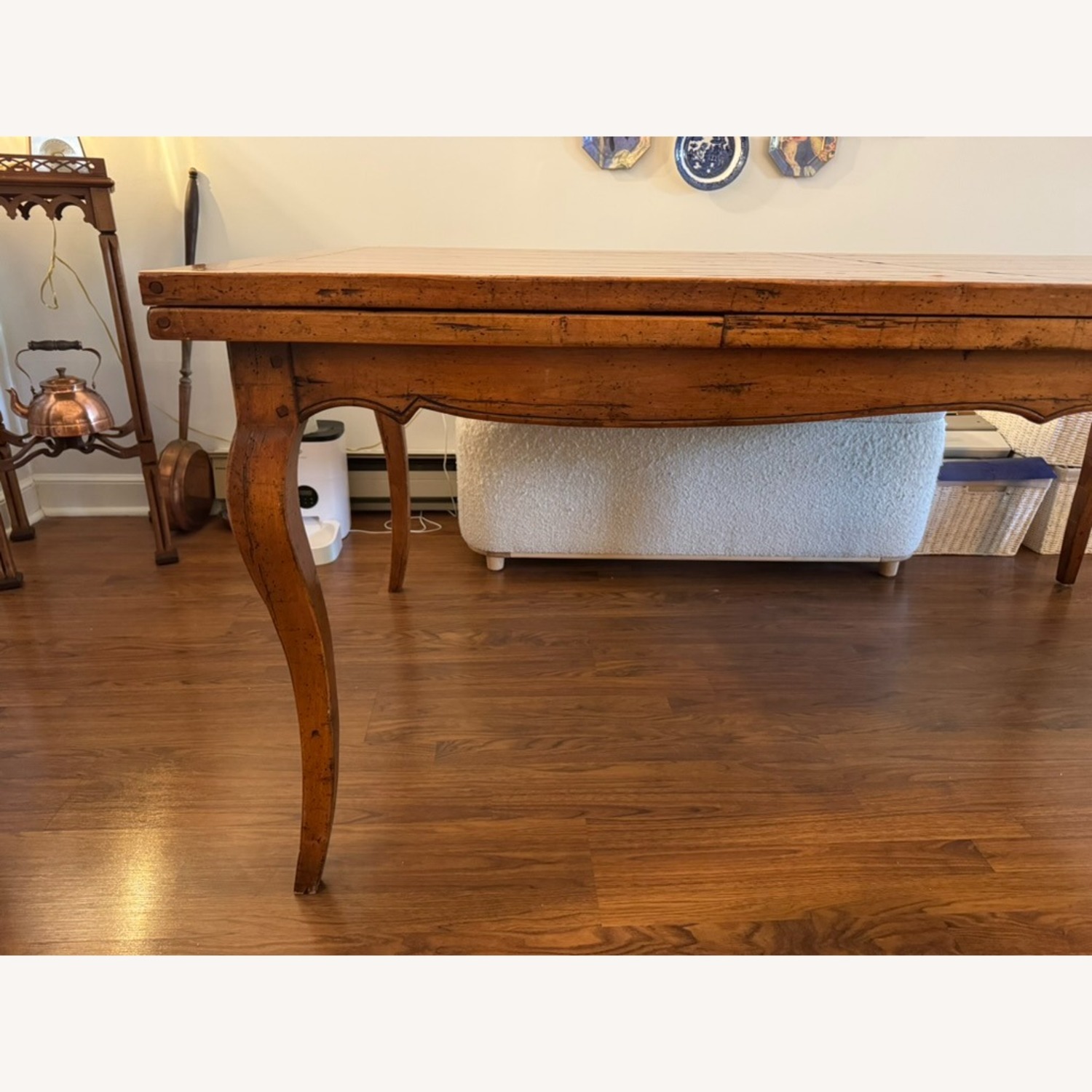 French Provencal Soild Pearwood Dining Table - image-5