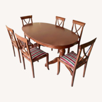 Vintage/Antique Finds Dark Brown Wood Dining Set
