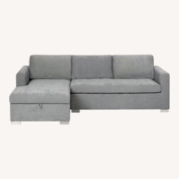 Article Soma Light Gray Fabric 2 Piece Sectional