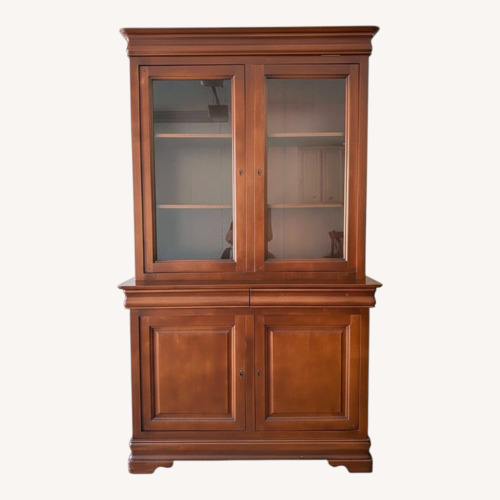 Used Vintage/Antique Finds Dark Brown Wood Armoire for sale on AptDeco