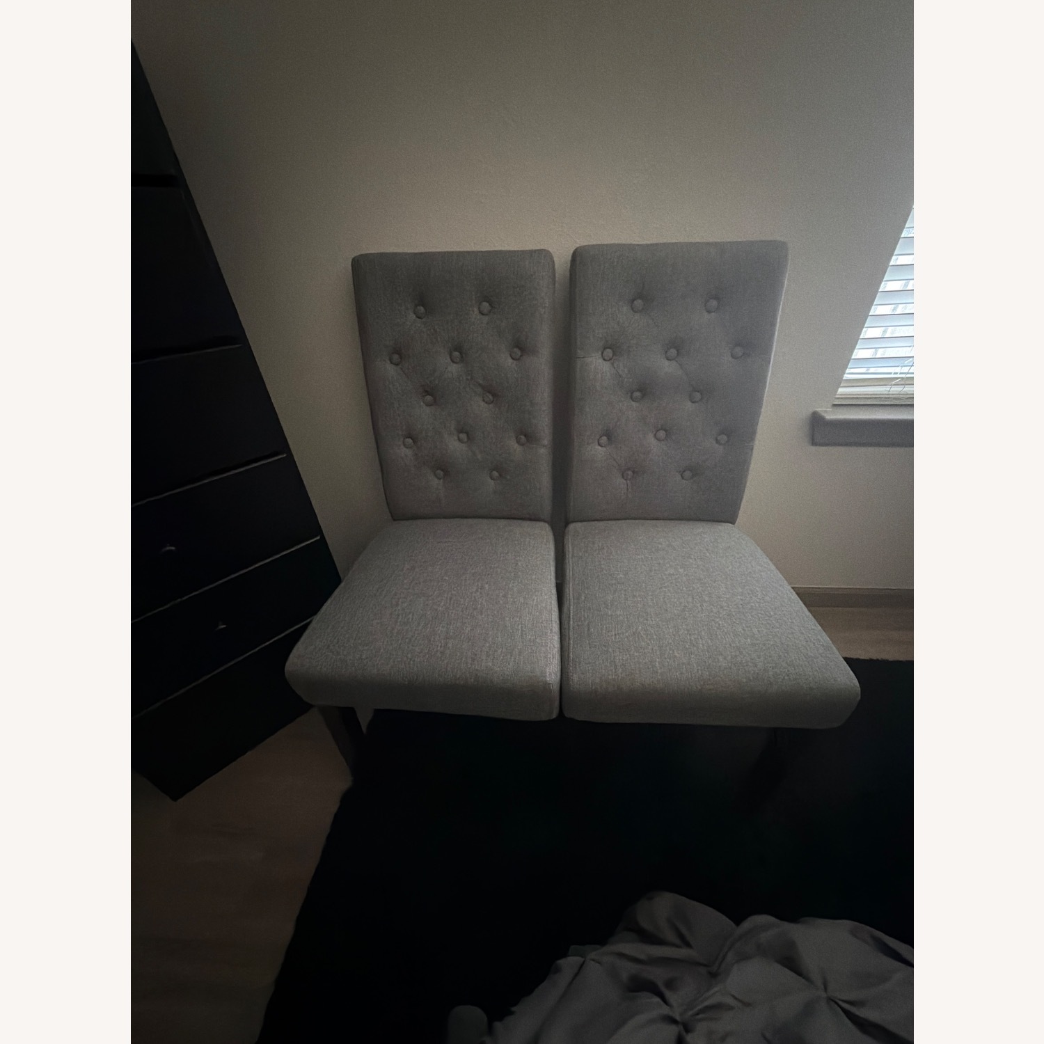 Ashley Furniture Light Gray Fabric Accent Chairs - image-2