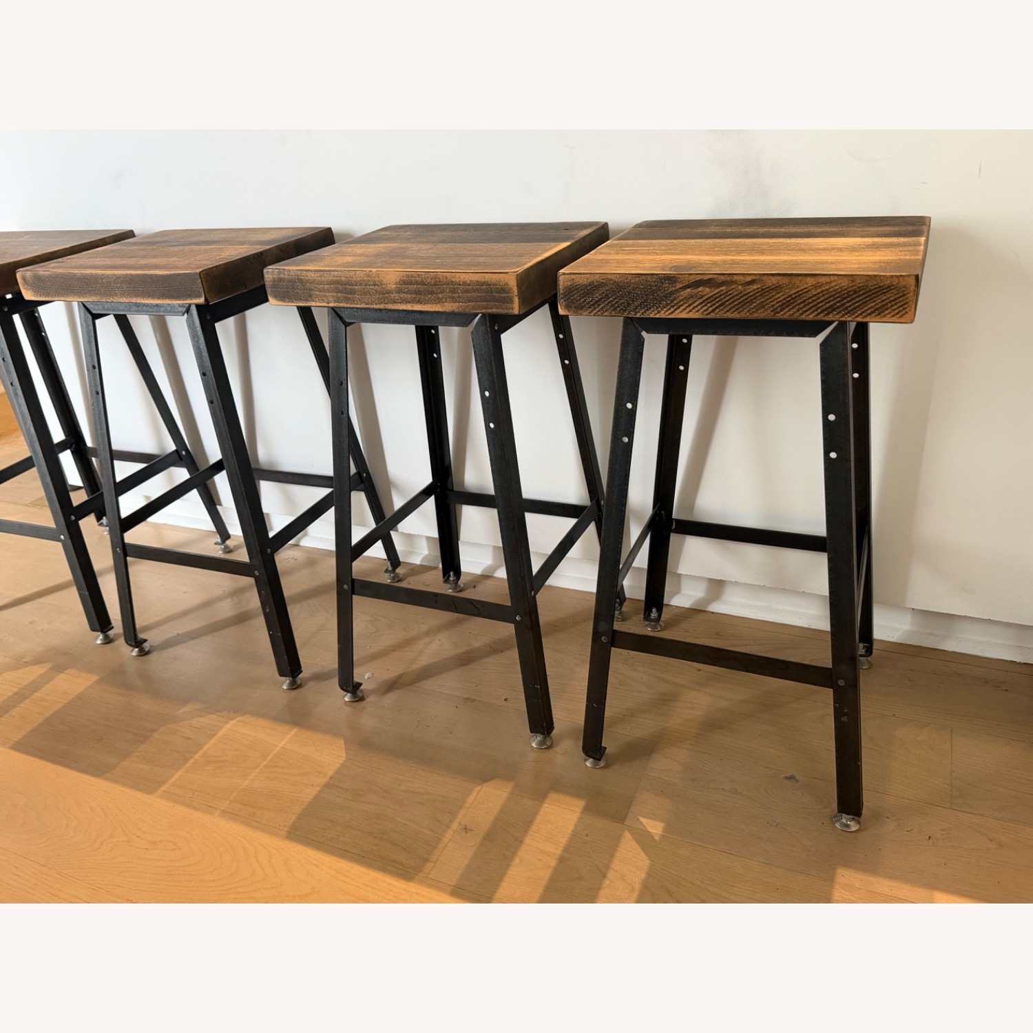Custom Made Wood and Metal Stools - image-1