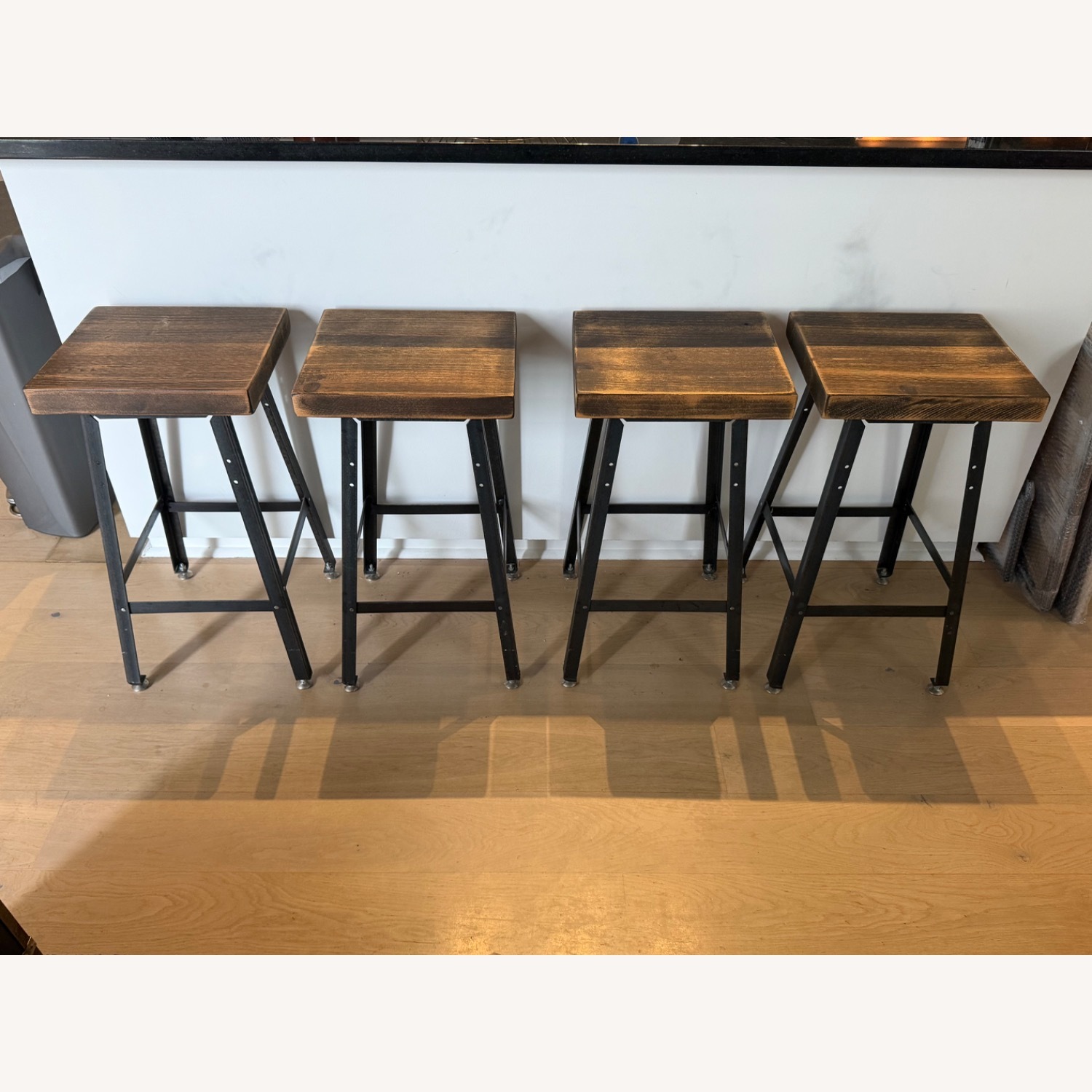 Custom Made Wood and Metal Stools - image-2